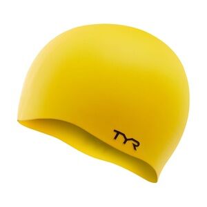 TYR Vibrant Yellow Silicone Swim Cap